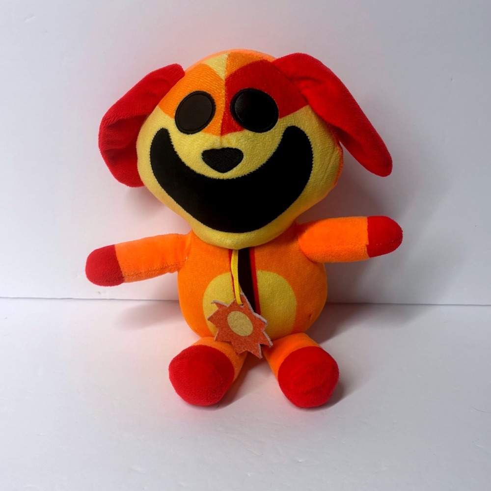 Poppy Playtime Smiling Critters DogDay Plush Orange Dog Sun Pendant Horror Game